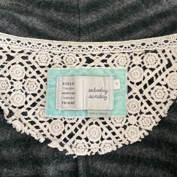 Saturday Sunday (Anthropologie) fringed cardigan - Picture 6 of 7